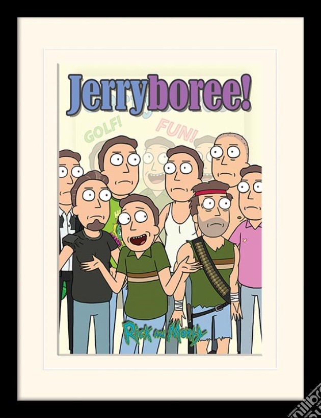 Rick And Morty - Jerryboree (Stampa In Cornice 30X40 Cm) gioco