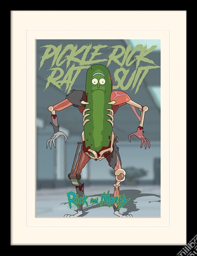 Rick And Morty - Pickle Rick (Stampa In Cornice 30X40 Cm) gioco