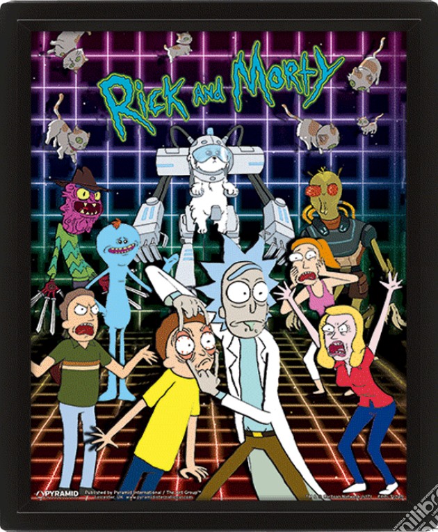 Rick And Morty (Characters Grid) (Poster Lenticolare 3D) gioco