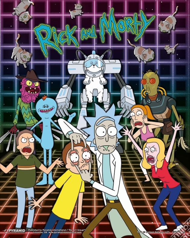 Rick And Morty (Characters Grid) 10X8 3D Loose (Poster Lenticolare 3D) gioco