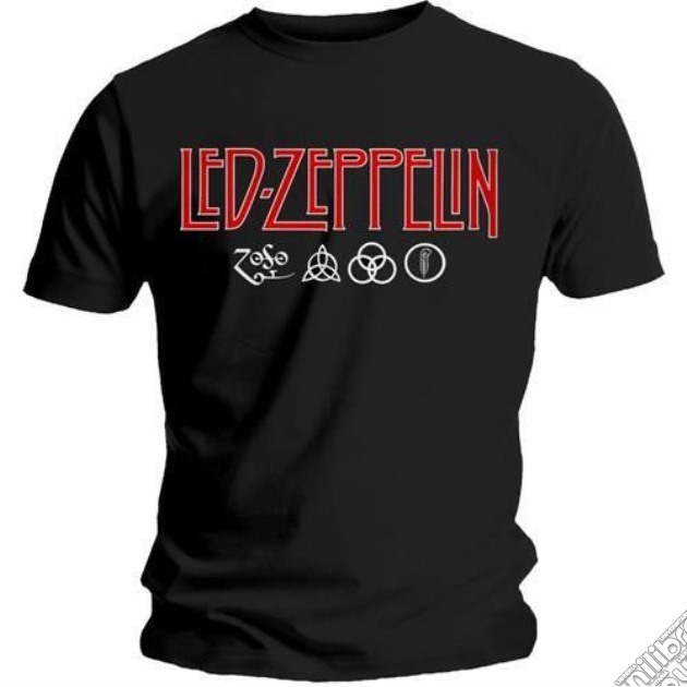 Led Zeppelin - Logo And Symbols (T-Shirt Uomo S) gioco di CID