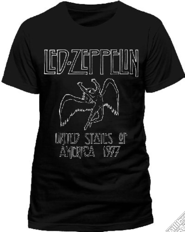 Led Zeppelin - United States Of America 1977 (T-Shirt Uomo S) gioco di CID