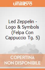 Led Zeppelin - Logo & Symbols (Felpa Con Cappuccio Tg. S) gioco di CID