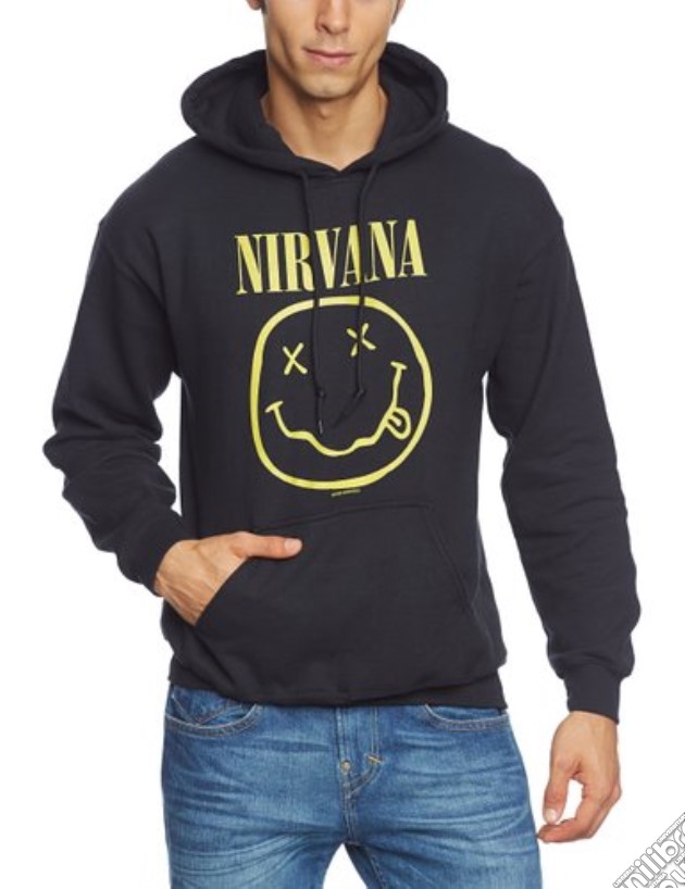 Nirvana: Happy Face (Felpa Con Cappuccio Unisex Tg. M) gioco di CID