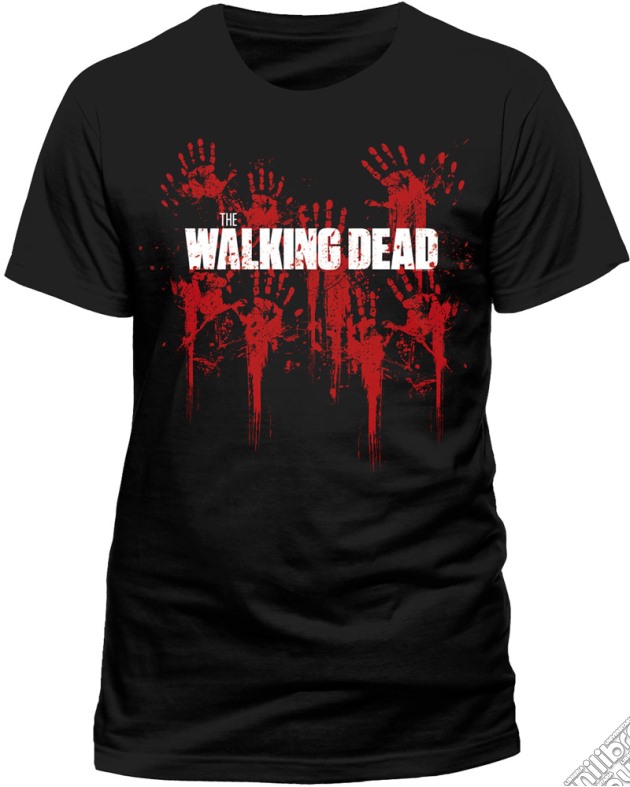 Walking Dead - Bloody Hands Logo (T-Shirt Uomo M) gioco di CID