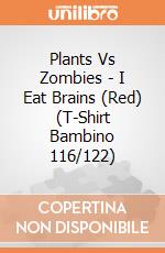 Plants Vs Zombies - I Eat Brains (Red) (T-Shirt Bambino 116/122) gioco di Bioworld