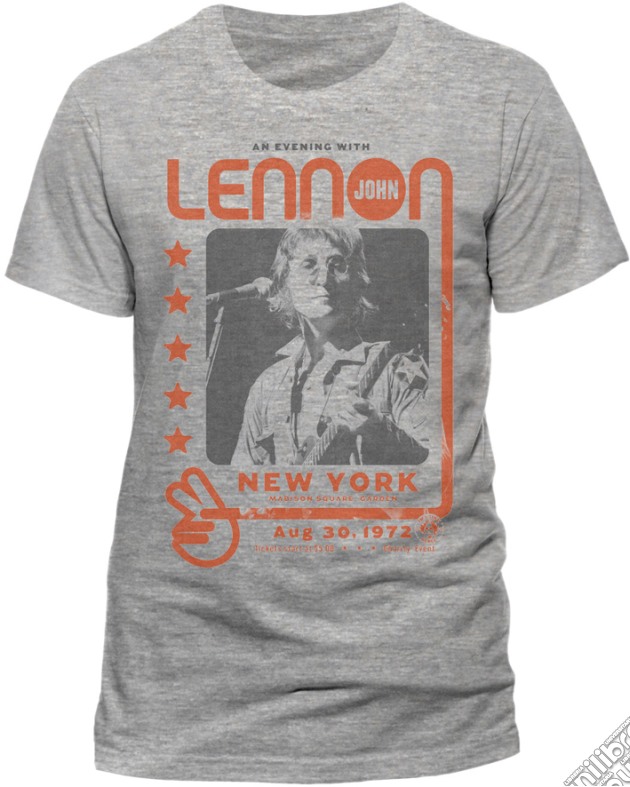 John Lennon - An Evening With (T-Shirt Uomo S) gioco di CID