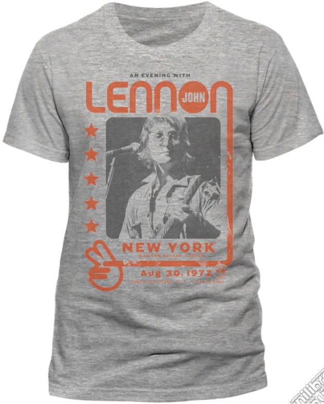 John Lennon - An Evening With (T-Shirt Uomo M) gioco di CID