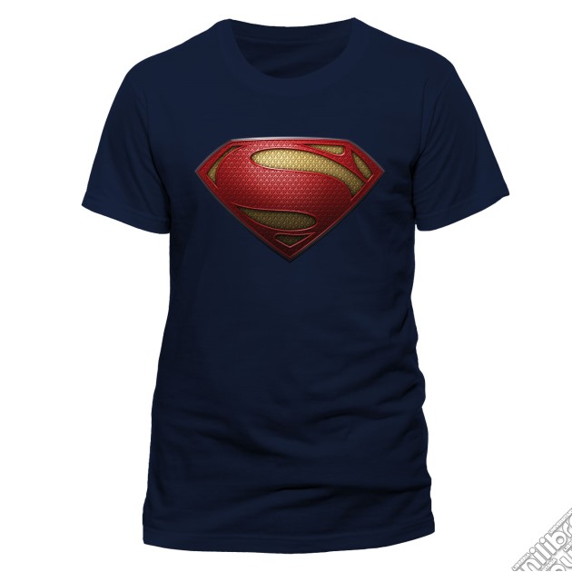 Superman Man Of Steel - Textured Logo (T-Shirt Uomo S) gioco di CID