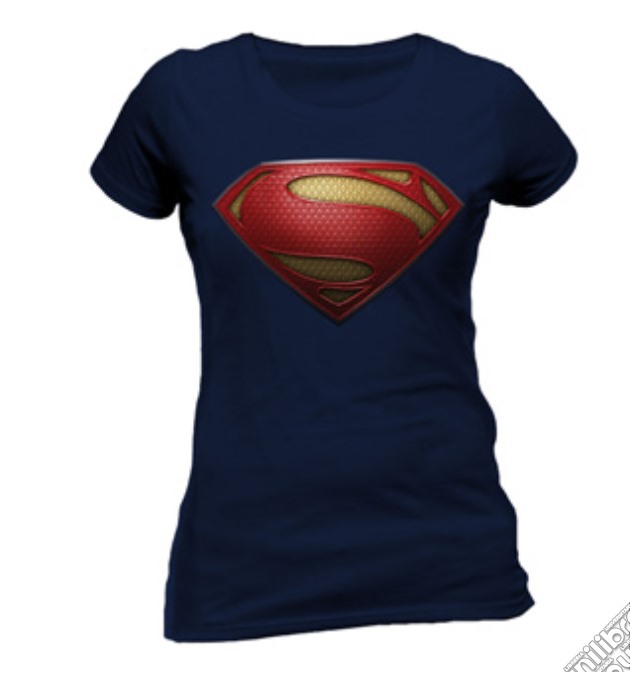 Superman Man Of Steel - Textured Logo (T-Shirt Donna M) gioco di CID
