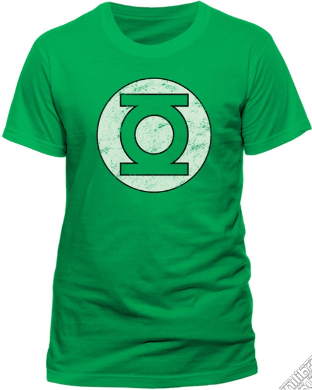 Green Lantern - Distressed Logo (T-Shirt Uomo S) gioco di CID