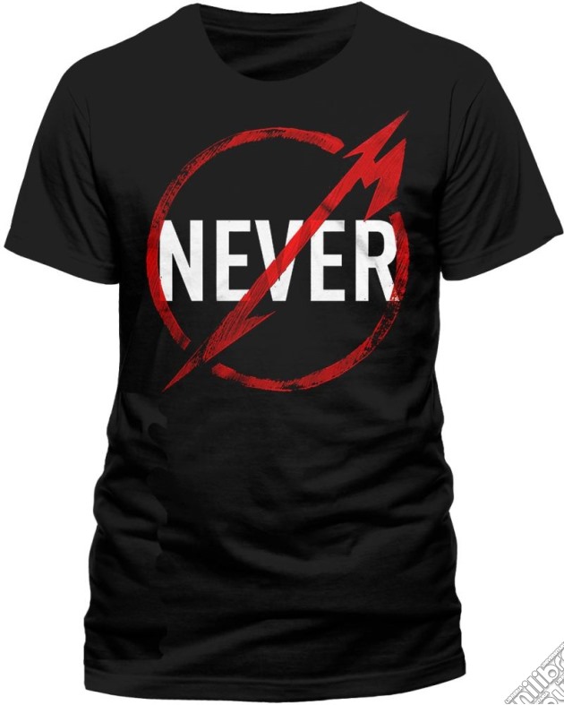 Metallica - Say Never Mens Black (T-Shirt Uomo S) gioco di CID