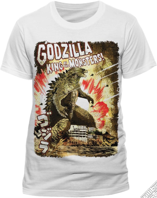 Godzilla - Japanese Poster (T-Shirt Uomo M) gioco di CID