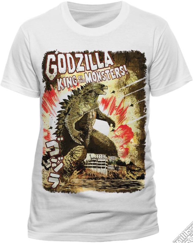 Godzilla - Japanese Poster (T-Shirt Uomo L) gioco di CID