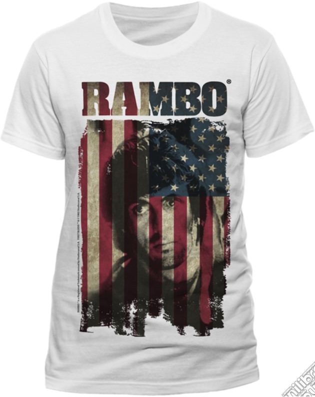 Rambo - Flag (T-Shirt Uomo M) gioco di CID