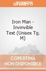 Iron Man - Invinvible Text (Unisex Tg. M) gioco di CID