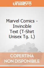 Marvel Comics - Invincible Text (T-Shirt Unisex Tg. L) gioco