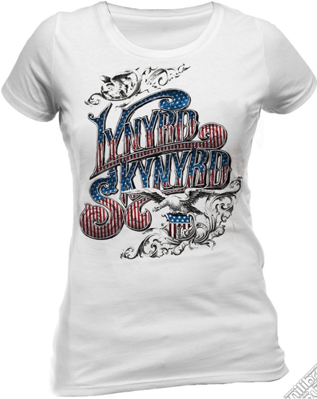 Lynyrd Skynyrd - Usa Flag Logo (T-Shirt Uomo S) gioco di CID