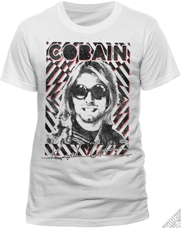 Kurt Cobain - Grin And Glasses (T-Shirt Uomo S) gioco di CID