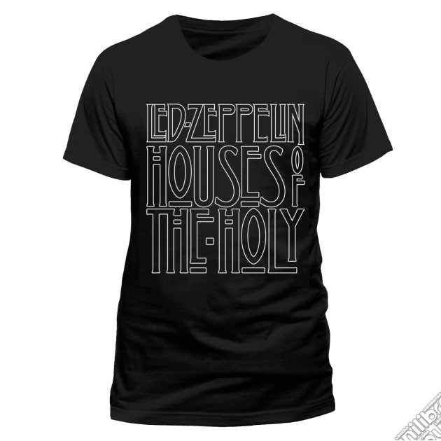 Led Zeppelin - Houses Of The Holy Logo Black (T-Shirt Uomo S) gioco di CID