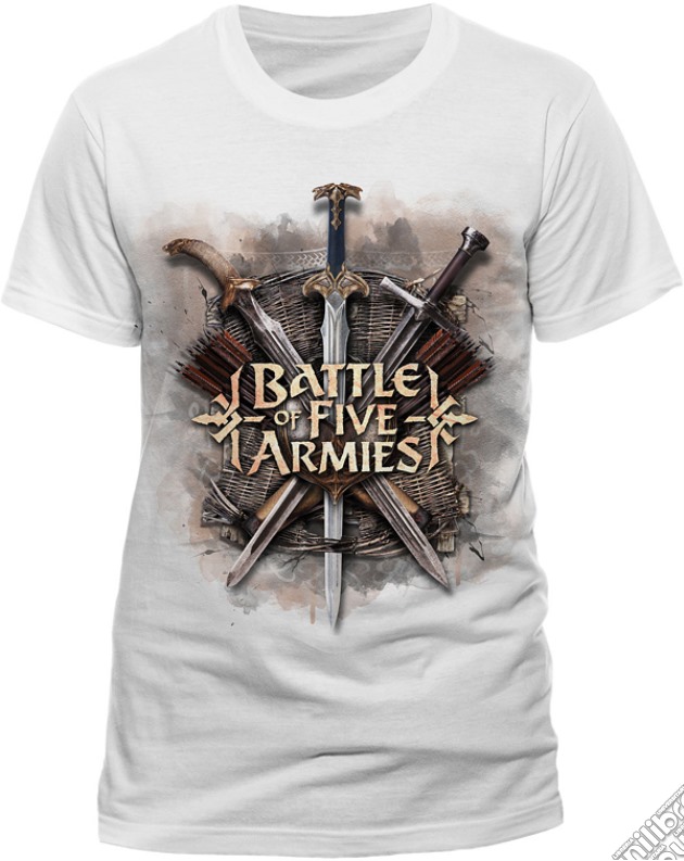 Hobbit (The) - Battle Of The Five Armies White (T-Shirt Uomo M) gioco di CID