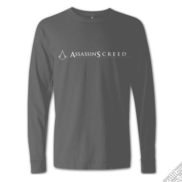 Assassin's Creed - Logo & Sleeve Charcoal (Manica Lunga Unisex Tg. M) gioco di CID