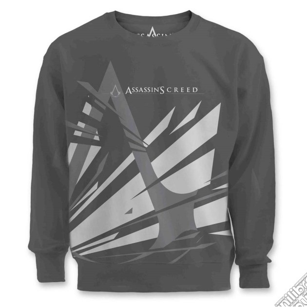 Assassin's Creed - Broken Logo Charcoal (Girocollo Unisex Tg. XL) gioco di CID