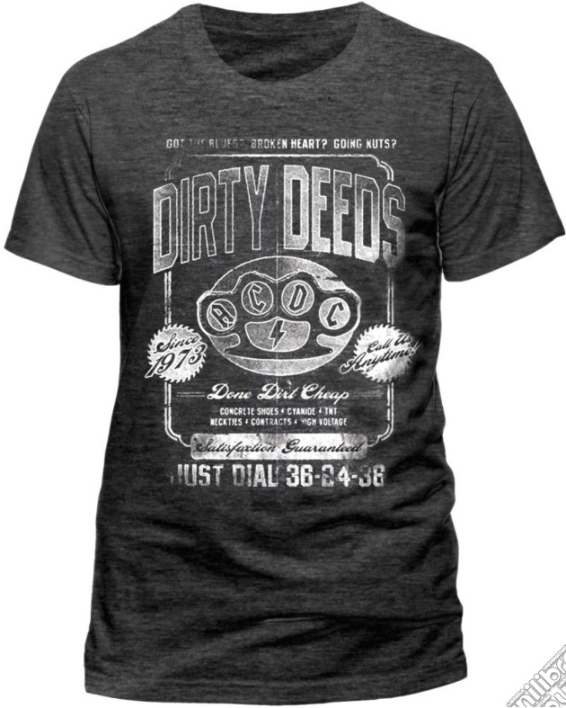 Ac/Dc - Dirty Deeds Duster (T-Shirt Uomo S) gioco di CID