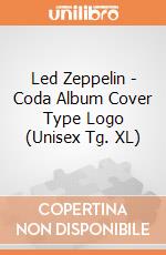 Led Zeppelin - Coda Album Cover Type Logo (Unisex Tg. XL) gioco di CID