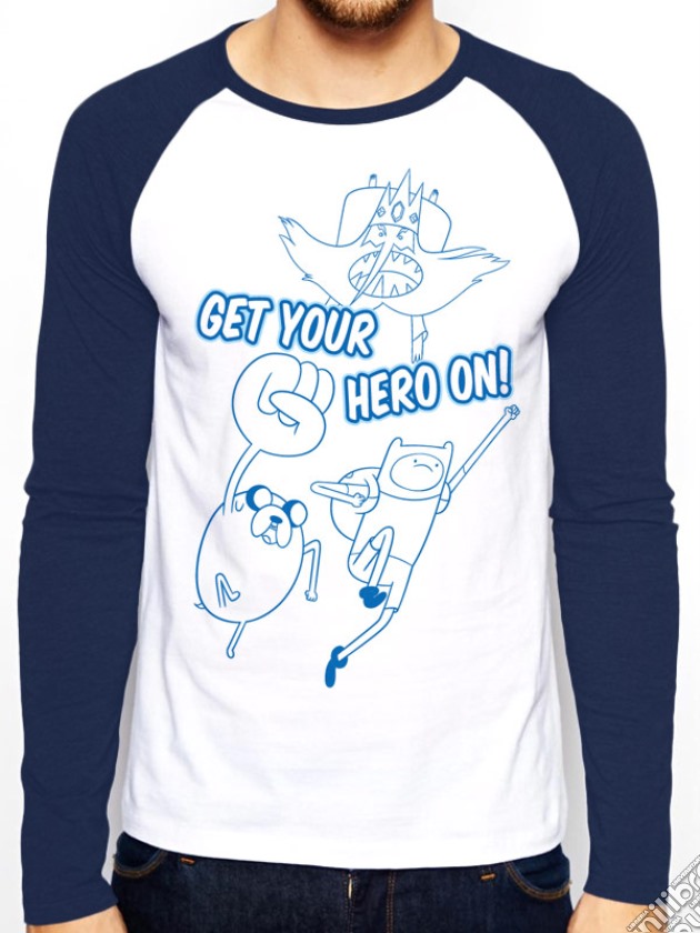 Adventure Time Get Your Hero On (baseball Shirt) X gioco di CID