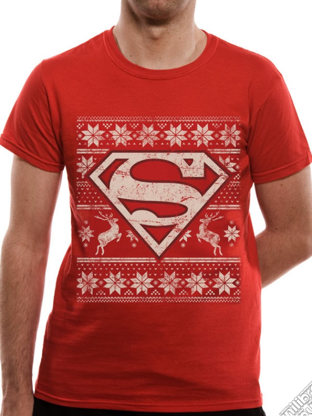 Superman - Fair Isle Logo (T-Shirt Unisex Tg. Xl) gioco di CID