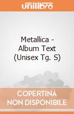 Metallica - Album Text (Unisex Tg. S) gioco di CID