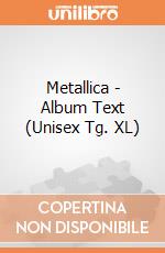 Metallica - Album Text (Unisex Tg. XL) gioco di CID