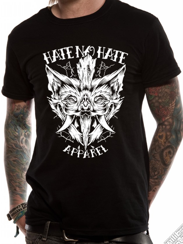 Hate No Hate - Bat Halloween (T-Shirt Unisex Tg. S) gioco di CID