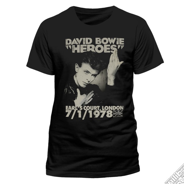 David Bowie - Heroes Earls Court (Unisex Tg. L) gioco