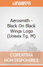 Aerosmith - Black On Black Wings Logo (Unisex Tg. M) gioco di CID