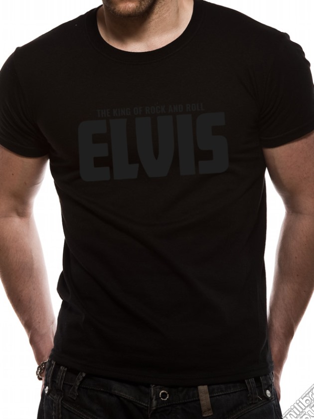 Elvis Presley - Black On Black Logo (Unisex Tg. L) gioco di CID