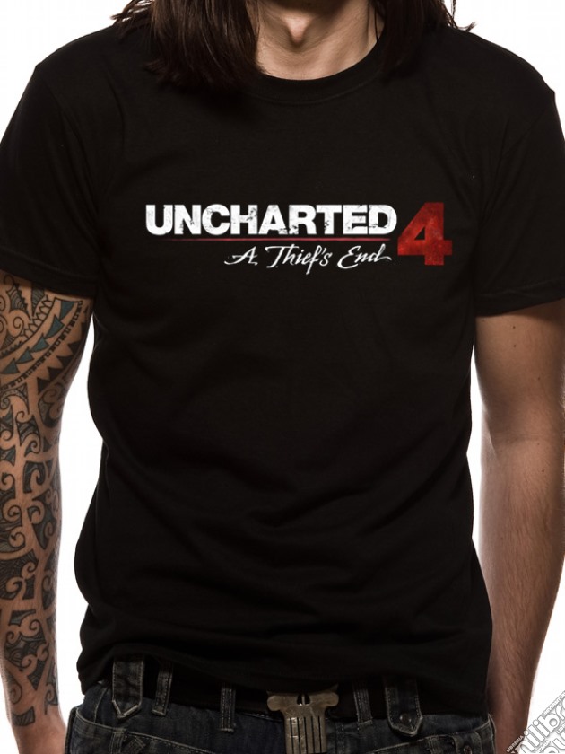 Uncharted 4 - Logo (Unisex Tg. XL) gioco di CID