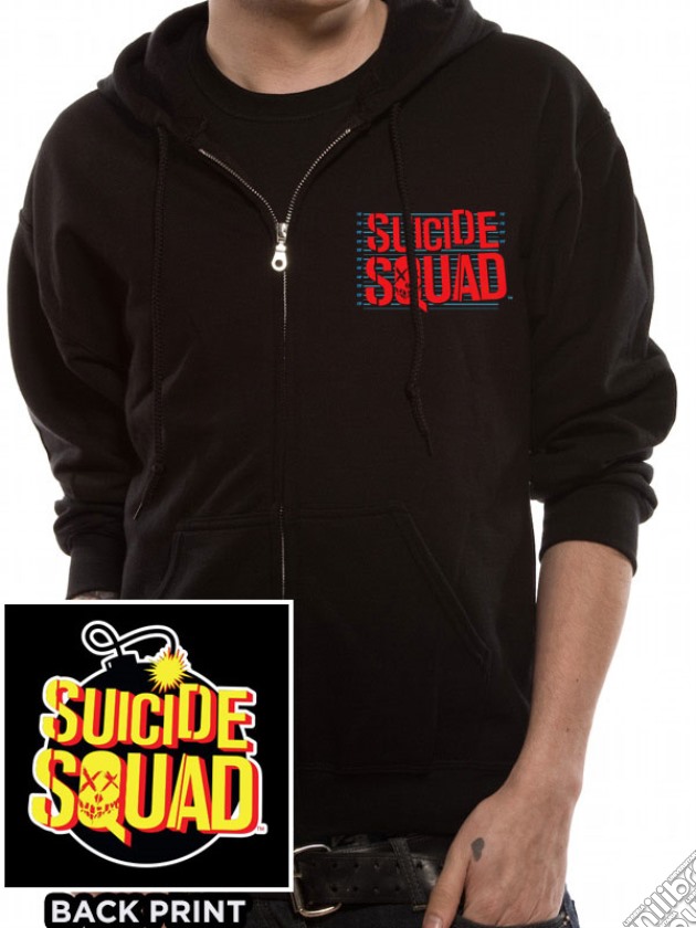 Suicide Squad - Bomb (Felpa Con Cappuccio Unisex Tg. XL) gioco