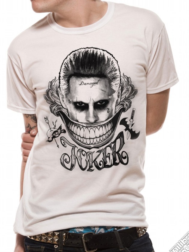 Suicide Squad - Joker Face (T-Shirt Unisex Tg. S) gioco