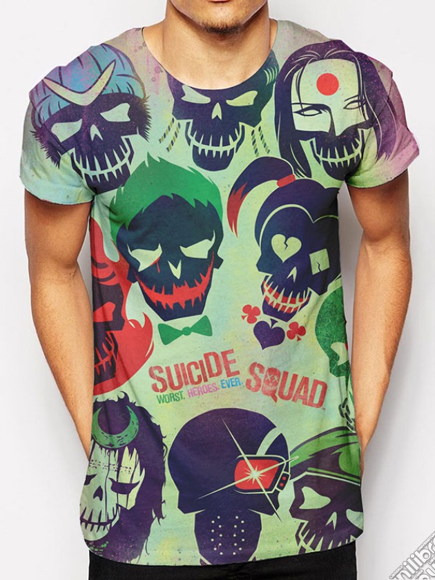 Suicide Squad - Poster (T-Shirt Unisex Tg. L) gioco