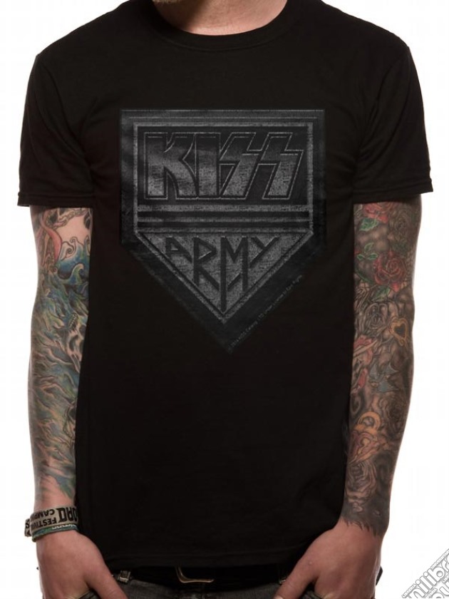 Kiss - Army Distressed (T-Shirt Unisex Tg. L) gioco