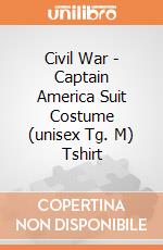 Civil War - Captain America Suit Costume (unisex Tg. M) Tshirt gioco