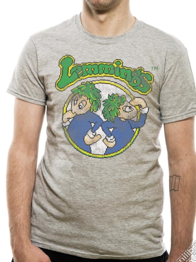 Lemmings - Vintage (unisex Tg. X) Tshirt gioco