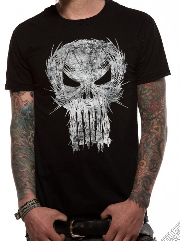 Punisher - Shatter Skull (T-Shirt Unisex Tg. S) gioco di CID