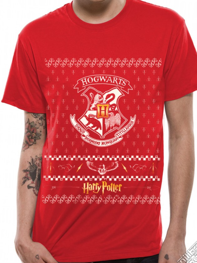 Harry Potter - Xmas Crest (T-Shirt Unisex Tg. S) gioco di CID