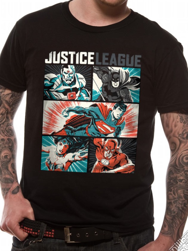 Justice League - Pop Art (T-Shirt Unisex Tg. L) gioco