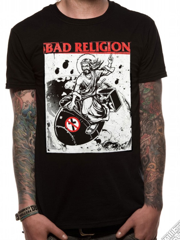 Bad Religion - Bomb Rider (T-Shirt Unisex Tg. S) gioco di CID