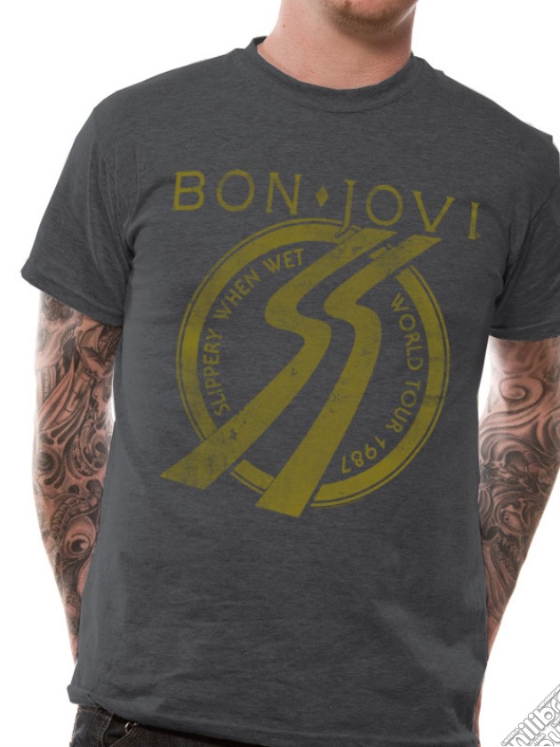 Bon Jovi - Slippery Tour (T-Shirt Unisex Tg. S) gioco di CID