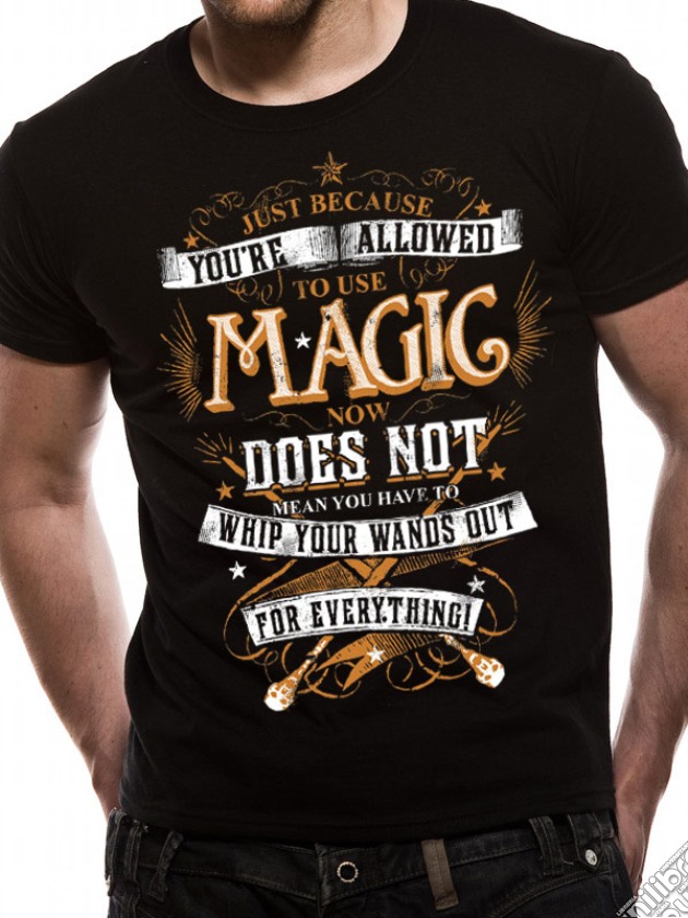 Harry Potter - Magic Wands (T-Shirt Unisex Tg. S) gioco di CID